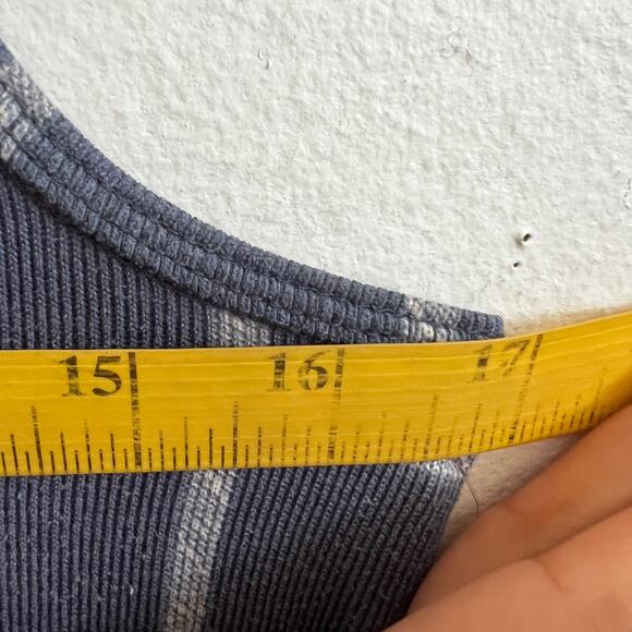 Eddie Bauer Blue Plaid Tank‎ Top Cottagecore Y2K Preppy Summer Hiking Small - Picture 5 of 5